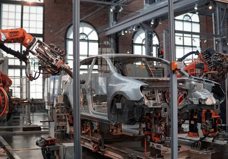 Industrial production facility illustrating manufacturing projects